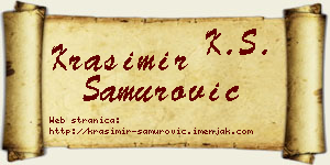 Krasimir Samurović vizit kartica